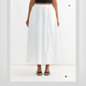 Elegant White Maxi Skirt